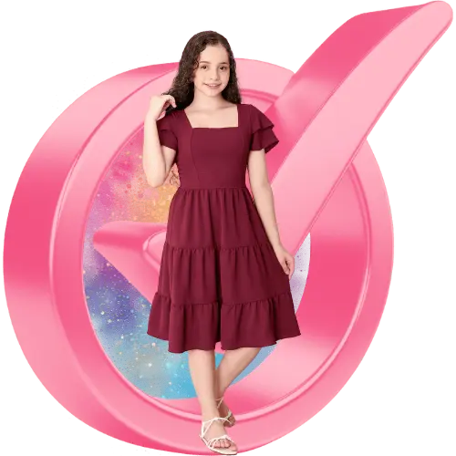 Vestido Juvenil Com Manga