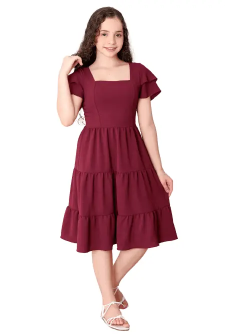 Vestido Juvenil Com Manga